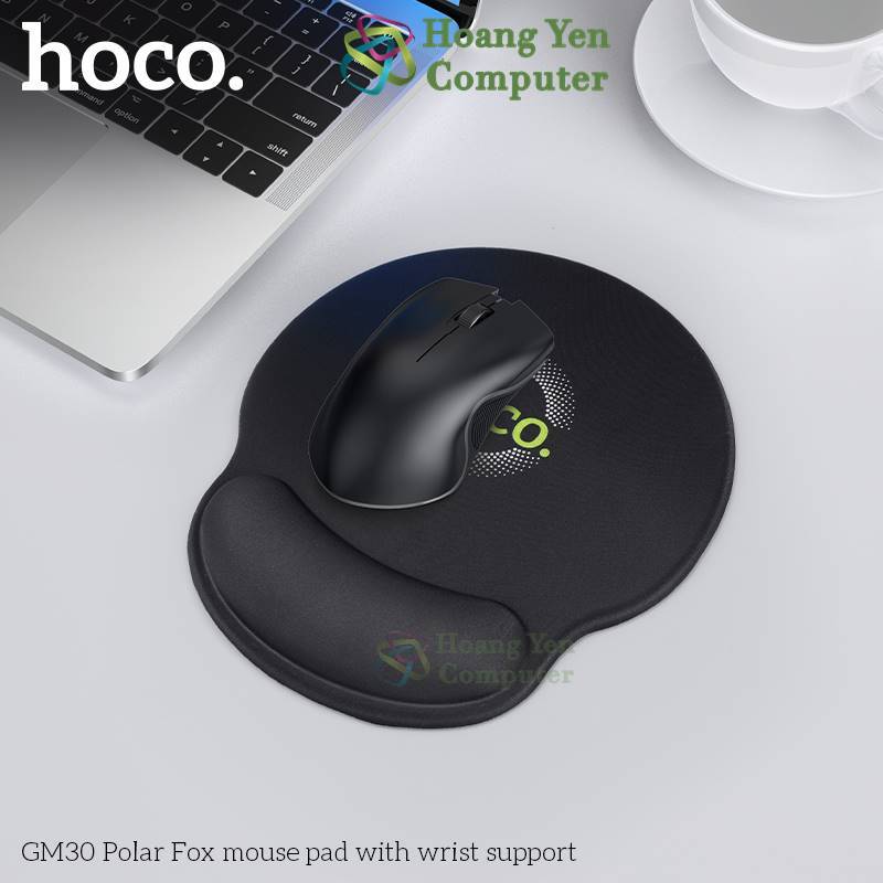 Lót chuột Hoco GM30 Tích Hợp Đệm Kê Cổ Tay | Bàn di chuột Hoco Kê Cổ Tay - Hoàng Yến Computer