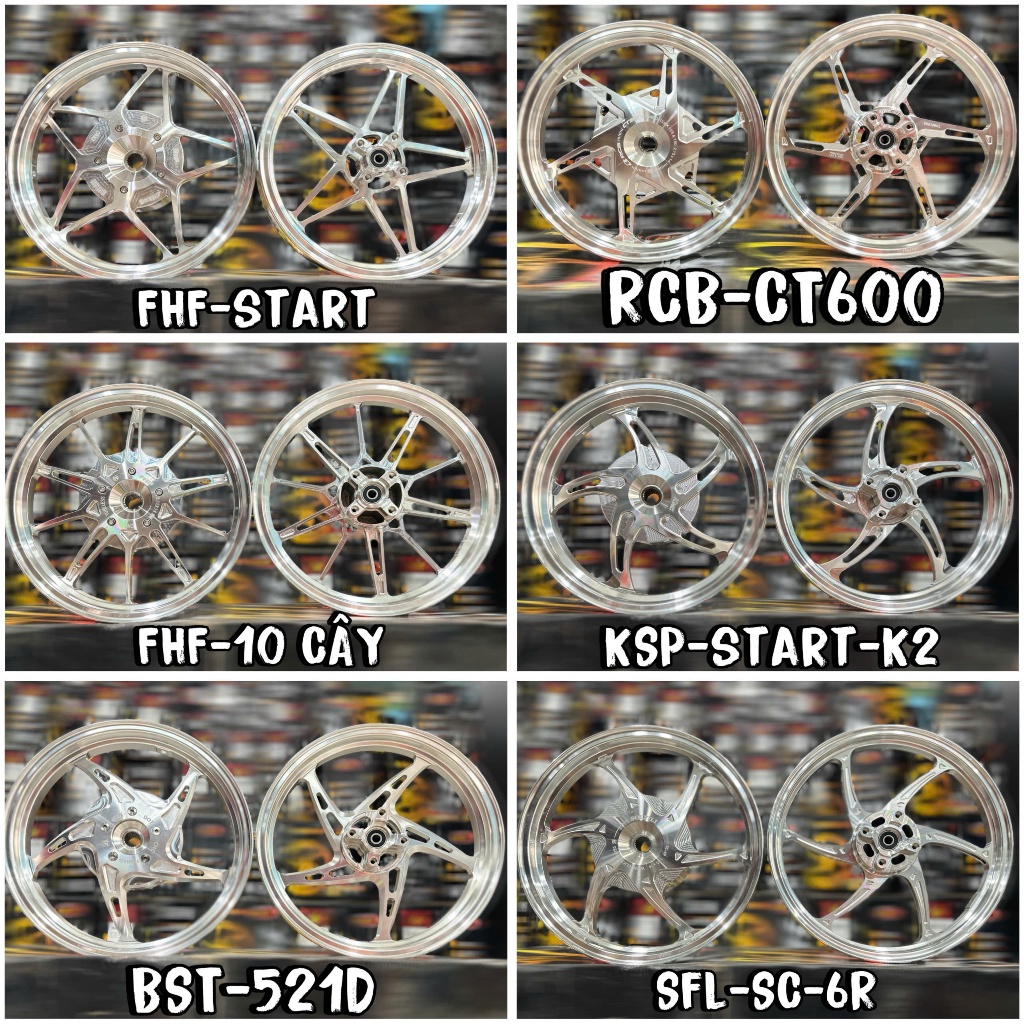 VÀNH MÂM CNC VARIO150, CLICK125, AB150, VISION SPROT RIM SFL-RCB-BST ...