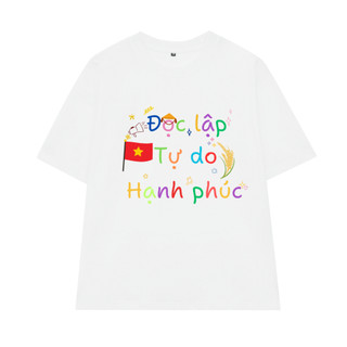 [VERSION 2] Áo Thun Unisex Yêu Nước Việt Nam ĐLTDHP lớn, Áo Phông Nam Nữ Form Rộng Tay Lỡ Chất Thun Cotton Mềm Mịn