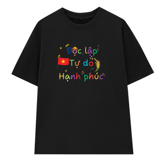 [VERSION 2] Áo Thun Unisex Yêu Nước Việt Nam ĐLTDHP lớn, Áo Phông Nam Nữ Form Rộng Tay Lỡ Chất Thun Cotton Mềm Mịn