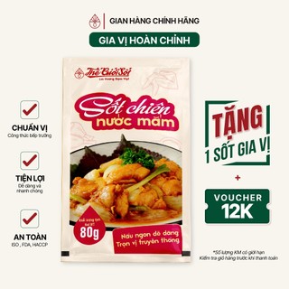 Sốt Chiên Nước Mắm Gói 80 Gram THẾ GIỚI SỐT Gia Vị Nấu Ăn Hoàn Chỉnh Tiện Lợi Đậm Việt Cao Cấp