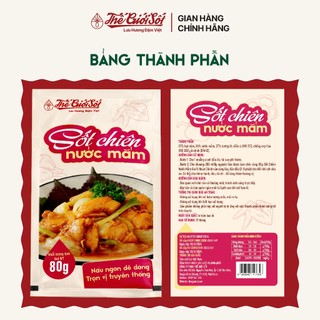 Sốt Chiên Nước Mắm Gói 80 Gram THẾ GIỚI SỐT Gia Vị Nấu Ăn Hoàn Chỉnh Tiện Lợi Đậm Việt Cao Cấp