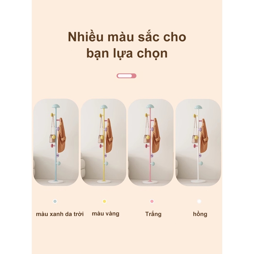 𝐎𝐥𝐢𝐟𝐞 Cây Treo Quần Áo Hình Nấm Dễ Thương Hoạt Hình Giá Treo Quần Áo Đứng Chất Móc Treo Đa Năng