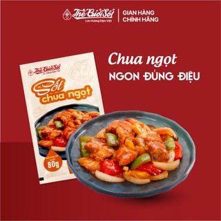Sốt Chua Ngọt Gói 80 Gram THẾ GIỚI SỐT Gia Vị Nấu Ăn Hoàn Chỉnh Tiện Lợi Sốt Xào Đậm Việt Cao Cấp