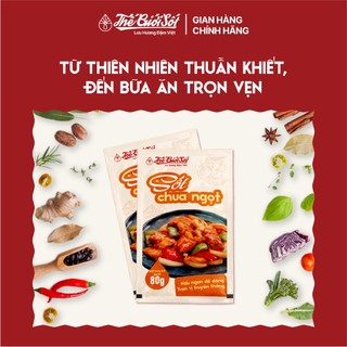 Sốt Chua Ngọt Gói 80 Gram THẾ GIỚI SỐT Gia Vị Nấu Ăn Hoàn Chỉnh Tiện Lợi Sốt Xào Đậm Việt Cao Cấp