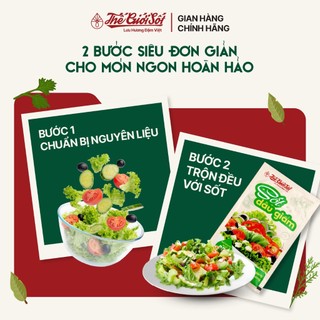 Sốt Dầu Giấm Gói 80 Gram THẾ GIỚI SỐT Trộn Salad Gia Vị Nấu Ăn Hoàn Chỉnh Tiện Lợi Đậm Việt Chuẩn Vị