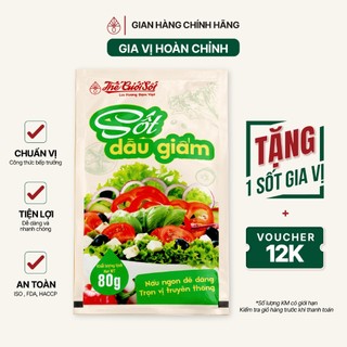 Sốt Dầu Giấm Gói 80 Gram THẾ GIỚI SỐT Trộn Salad Gia Vị Nấu Ăn Hoàn Chỉnh Tiện Lợi Đậm Việt Chuẩn Vị