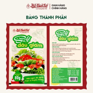 Sốt Dầu Giấm Gói 80 Gram THẾ GIỚI SỐT Trộn Salad Gia Vị Nấu Ăn Hoàn Chỉnh Tiện Lợi Đậm Việt Chuẩn Vị