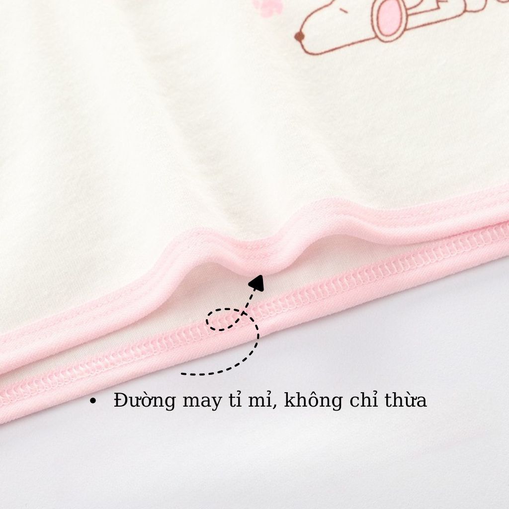 COMBO 3 Áo lá bé gái - Áo lót học sinh tuổi dậy thì cotton họa tiết xinh xắn dễ thương LANIXA CBA154