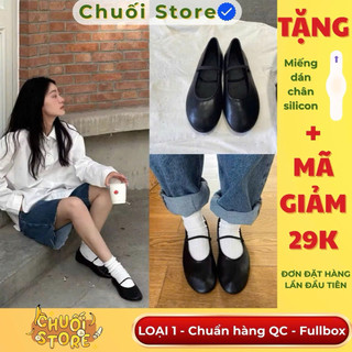 Giày bệt nữ da PU tổng hợp dệt vải đế cao su cao cấp dễ đi đơn giản xinh xắn