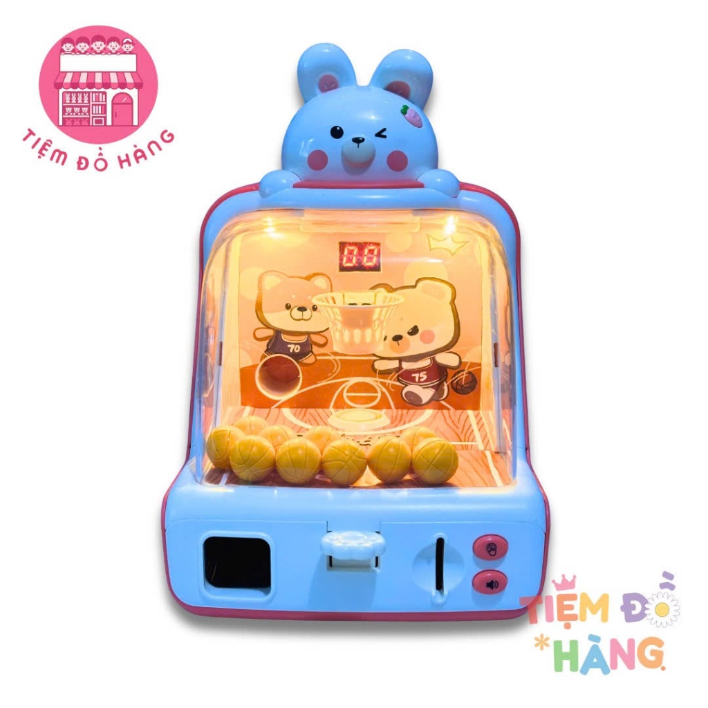 Đồ Chơi Máy Bắn Bóng Rổ Tính Điểm Có Màn Hình LED Hiển Thị, Có Đèn Nhạc