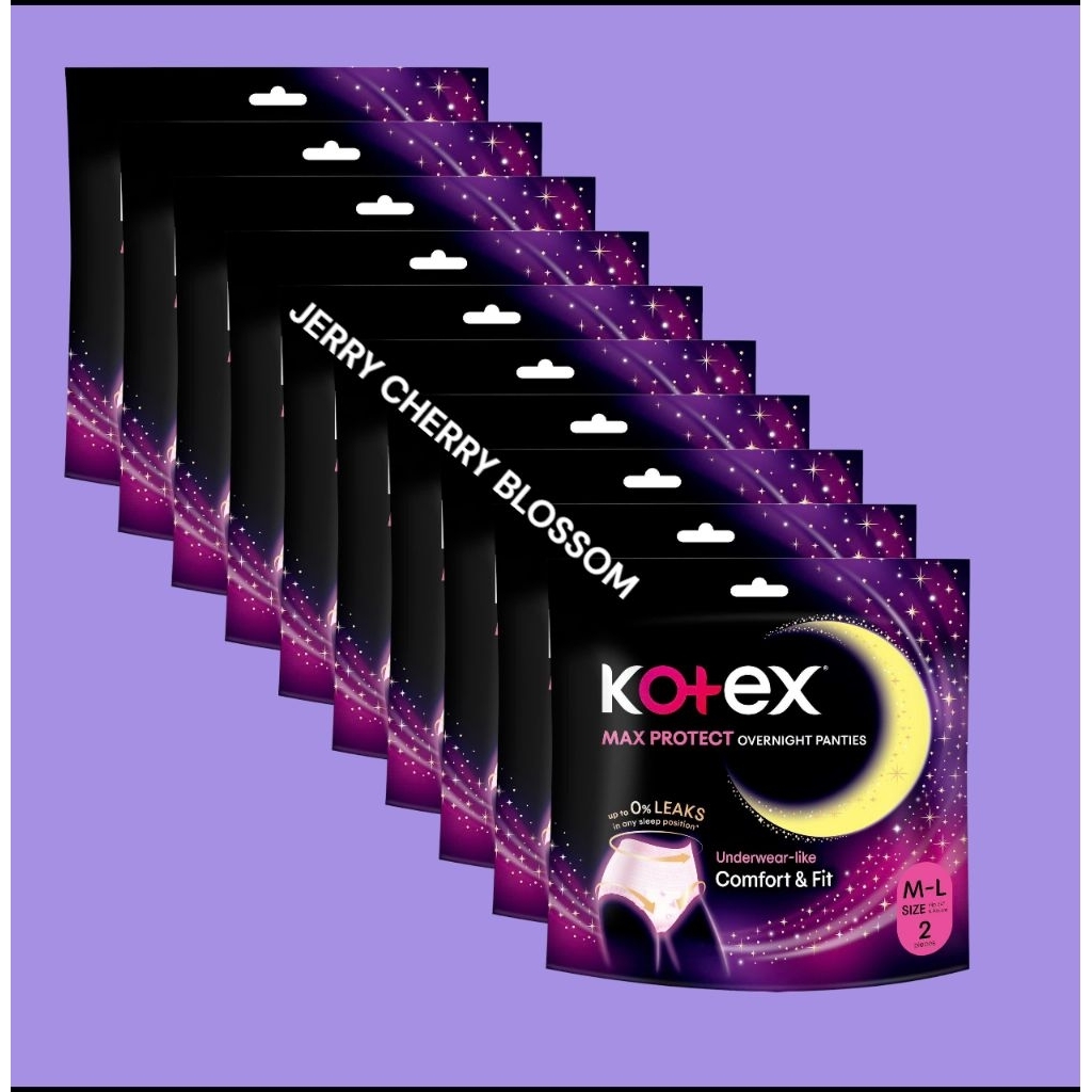 Bộ 10 gói băng vệ sinh dạng quần Kotex 2 chiếc/ gói