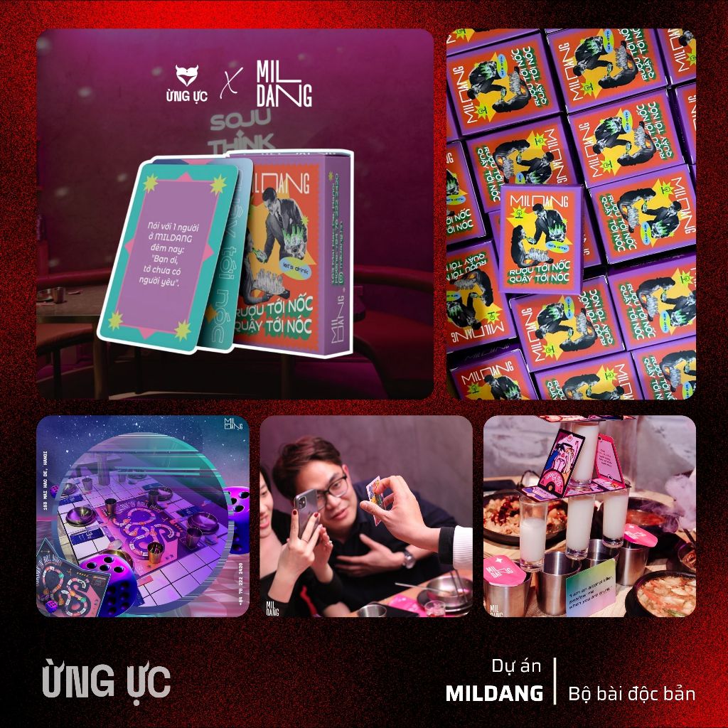 [Limited] Bộ bài MILDANG x Ừng Ực bản giới hạn 53 lá, độc quyền cho gastrobar