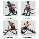 OneTwoFit Ghế tập thể dục có thể gập lại, ghế tạ đa năng, ghế tập gập bụng, ghế tập tạ 150kg — ảnh 6