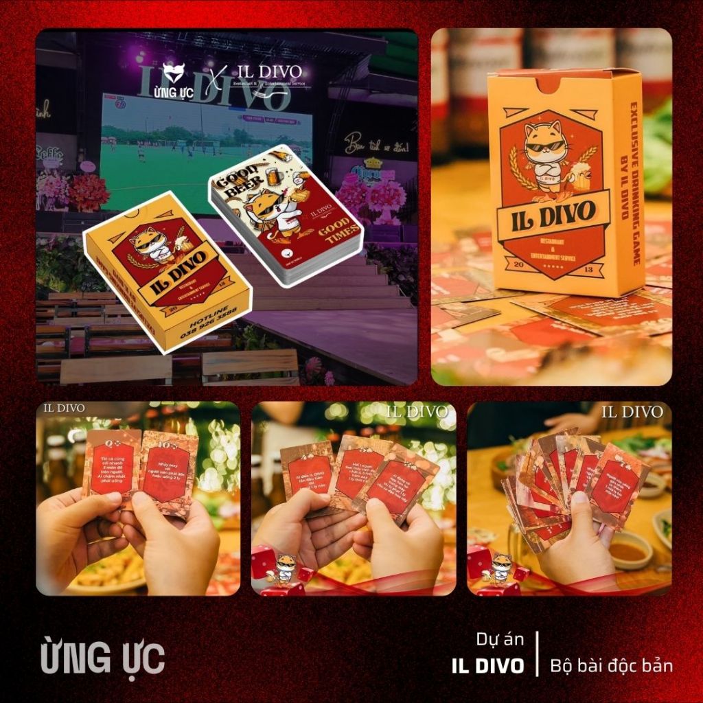 [Limited] Bộ bài IL Divo x Ừng Ực bản giới hạn 53 lá, độc quyền cho quán bia
