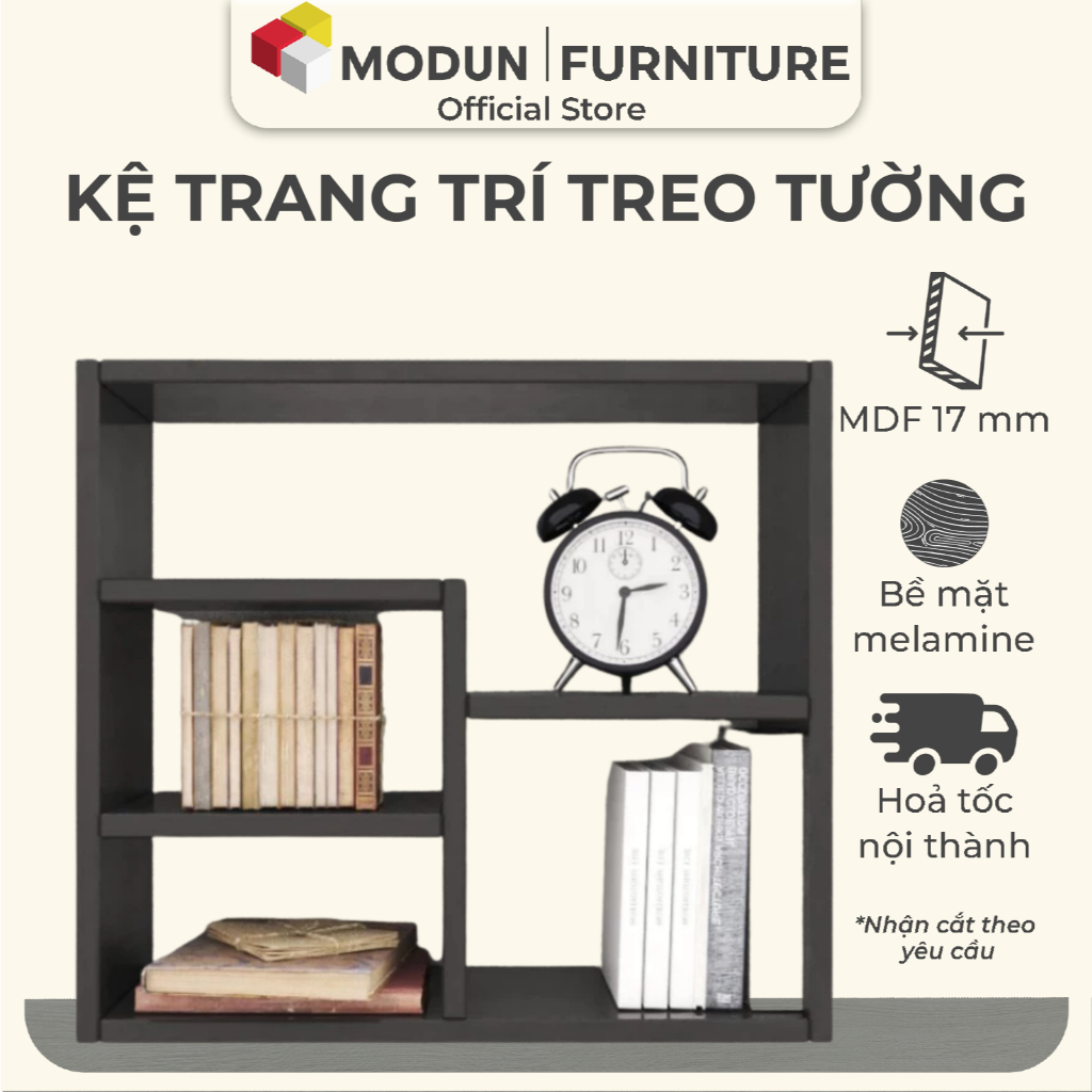 Kệ sách trang trí treo tường MKK-016- MODUN | Shopee Việt Nam