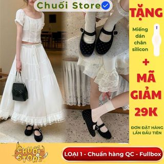 Giày bệt nữ da PU tổng hợp dệt vải đế cao su cao cấp phong cách nữ tính sang chảnh dễ mang