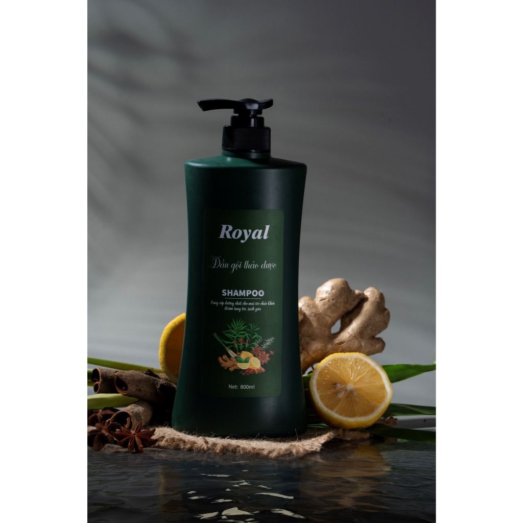 Gội xả thảo dược Royal- Hương gừng sả chanh 800-1400ml