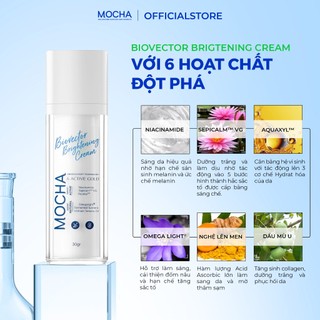 Kem Dưỡng Trắng Phục Hồi Cấp Ẩm Mocha Biovector 6 Active, Cho Cả Da Dầu Mụn Nhạy Cảm