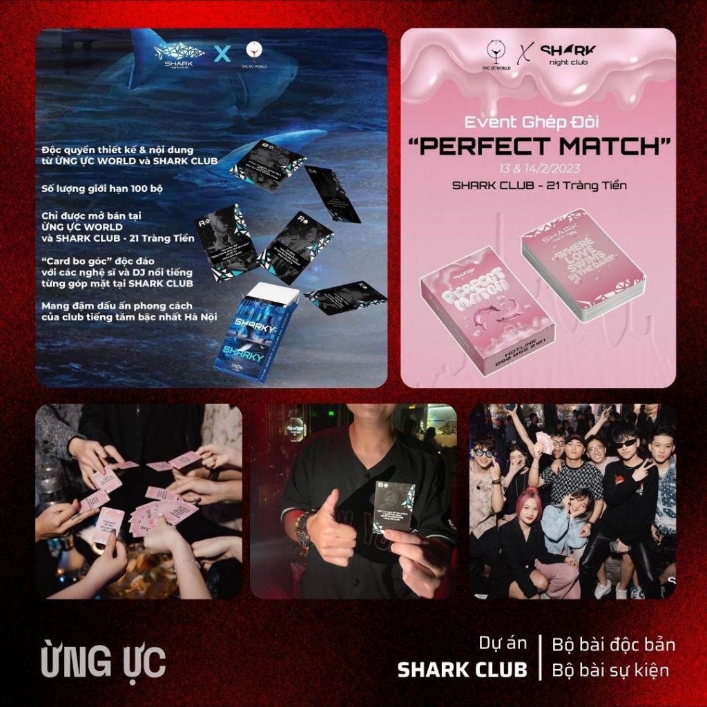 [Limited] Bộ bài cho cặp đôi buổi hẹn đầu Shark Club x Ừng Ực, độc quyền cho bar 30 lá