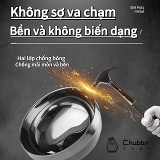 Chén Tô Inox Cao cấp kiểu Hàn Quốc 2 lớp cách nhiệt Hàng chính hãng inox cao cấp đủ kích cỡ an toàn sức khỏe