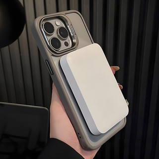 Ốp Lưng iPhone Từ Tính Sạc Không Dây Kèm Bảo Vệ Mắt Camera Giá Đỡ Sang Trọng Cho iP X/XS/11/12/13/14/15/16/17/Pro/Max