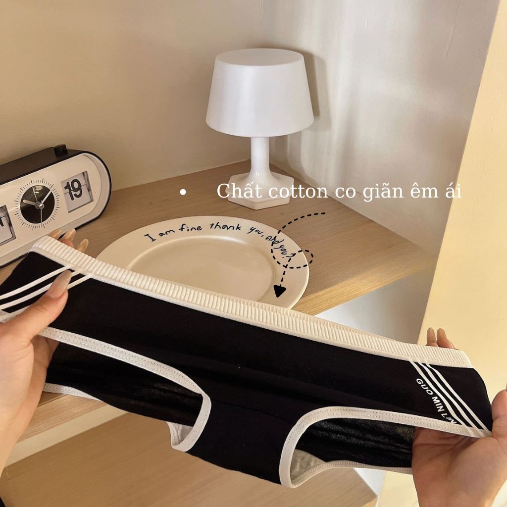COMBO 3 Quần lót cotton nữ mềm mại êm ái thấm hút tốt đáy lót 2 lớp kháng khuẩn khử mùi LANIXA L520