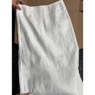𝗘𝗹𝘀𝗮 𝗦𝗵𝗶𝗿𝘁 𝗟𝗶𝗻𝗲𝗻 - |LY LINEN|  - Chân váy Linen dáng bút chì 2 lớp