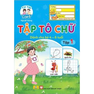 Sách - Combo 5 Cuốn Tập tô chữ, Tô chữ hoa,tập tô nét cơ bản, tập tô số lớp 1 - ndbooks