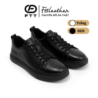 Giày sneaker da thật chính hãng Fttleather, giày thể thao nam da bò cao cấp form basic êm chân F907