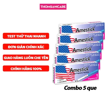 Combo 5 que thử thai nhanh bản to từ 2mm 4mm 5mm tiêu chuẩn, 2 vạch chính xác - test thử thai hai vạch sớm nhanh