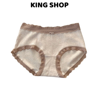Quần Lót Cotton Nữ Phối Ren Tông Màu Nhẹ Nhàng Cá Tính, Quần Lót Mềm Thoáng Khí King Shop L-5509