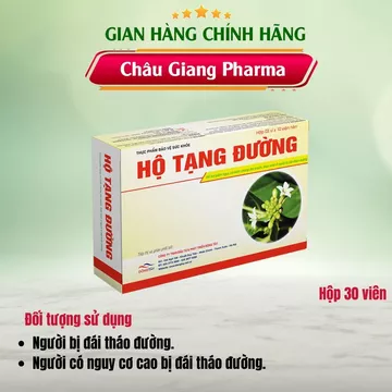 Hộ tạng đường hộp 30 viên giúp hỗ trợ hạ đường huyết, hỗ trợ giảm cholesterol máu, hỗ trợ cải thiện chỉ số đường huyết.