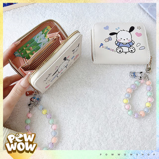 Ví Đựng Thẻ Da Pu Nhiều Ngăn Tiện Dụng Phong Cách Hoạt Hình Sanrio Nhân Vật Ponchacco Đáng Yêu Cute