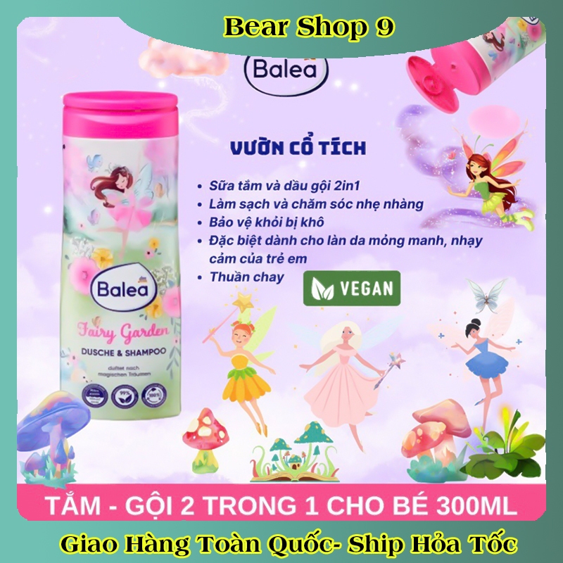 [auth] SỮA TẮM GỘI, DẦU GỘI XẢ, XỊT DƯỠNG TÓC BALEA CHO BÉ CỦA ĐỨC