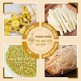Trà lợi sữa, mát sữa, set mix 5 gói - Lãn Ông