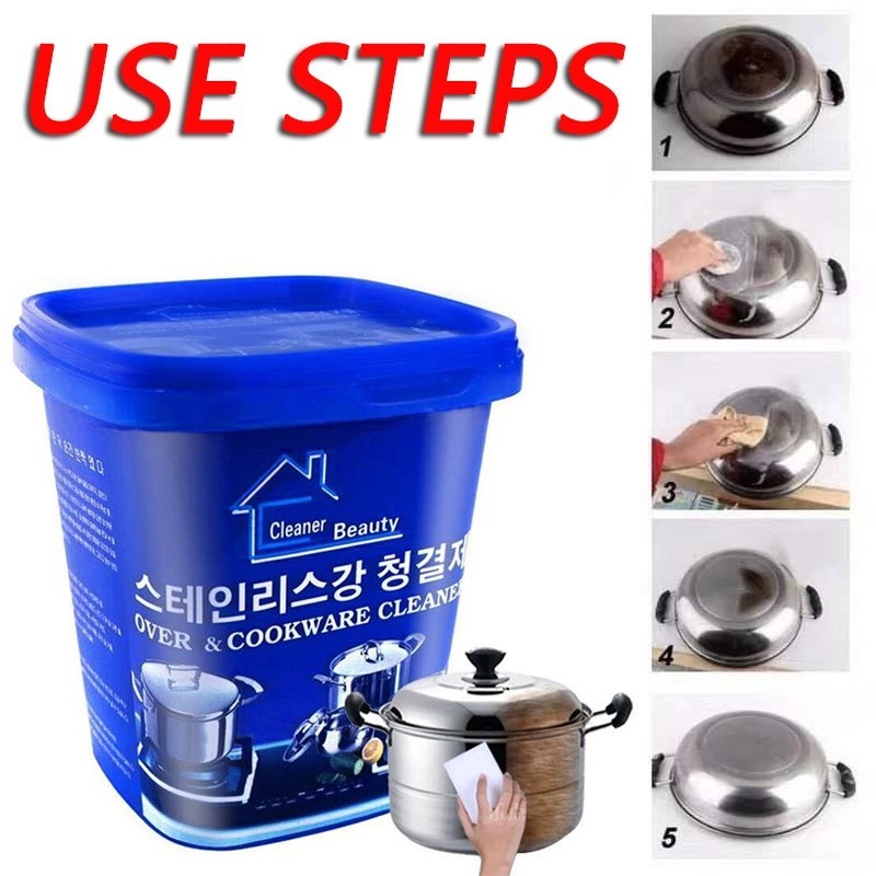 Tẩy Xoong Nồi - Tẩy Inox - Tẩy Xoong Nồi Đa Năng Làm Trắng Xoong, Nồi, Chảo Đồ Inox Nhà Bếp