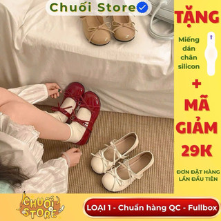 Giày bệt nữ da PU tổng hợp dệt vải đế cao su cao cấp xinh xắn dễ thương êm ái