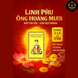 Combo 3 Lá Linh Phù Ông Hoàng Mười – Hộ Thân Chiêu Tài Giá Rẻ