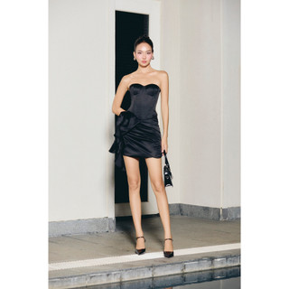 Đầm Ngắn Draped Skirt Mini Dress, Chất Vải Phi P CC Thoải mái ,WDN122, SOME HOW STORE