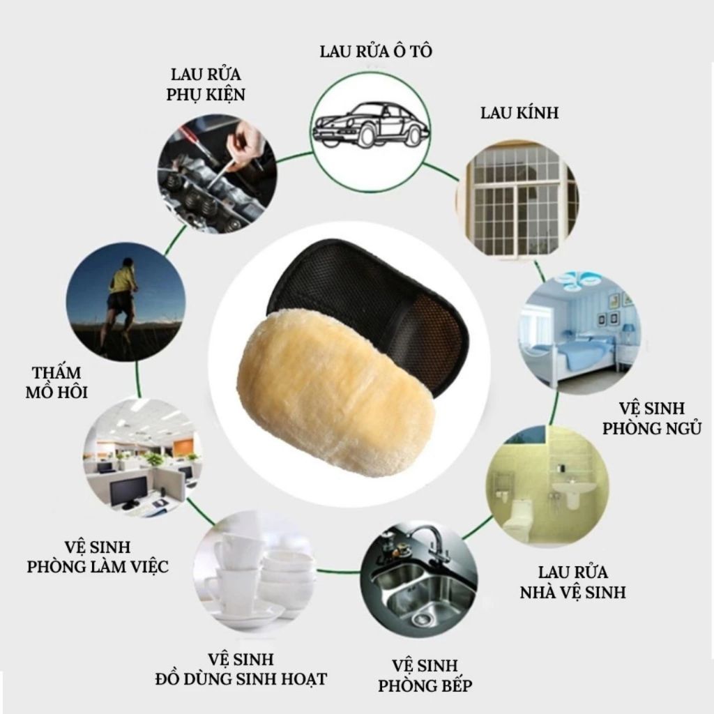 Găng tay rửa xe đa năng, đánh bóng, lau rửa ô tô lông cừu - Hàng Loại 1