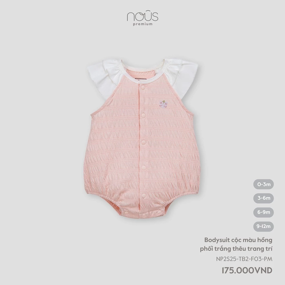Nous Baby Bộ bodysuit liền cộc bodychip bé trai bé gái premium họa tiết cho bé dưới 10.5kg BST T7