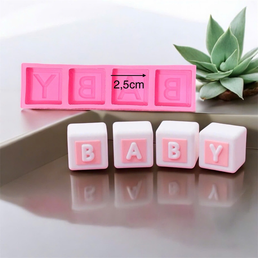 Khuôn silicon Chữ Baby