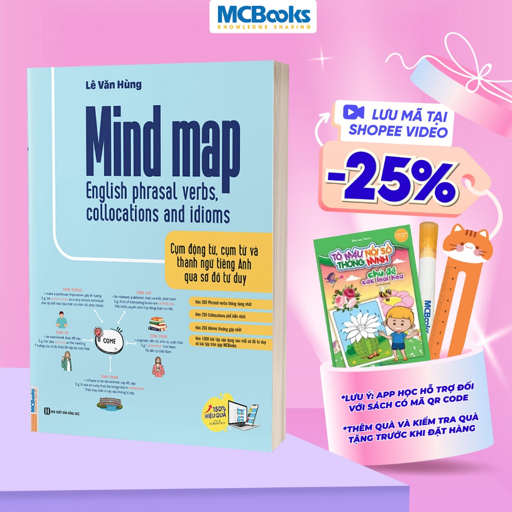 Sách - Mind Map English phrasal verbs, collocations and idioms - Cụm ...