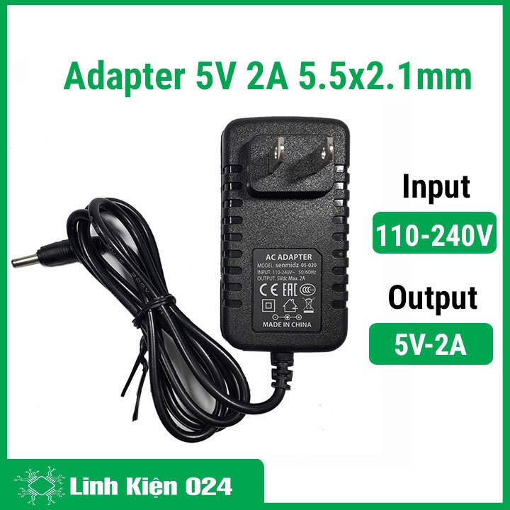 NGUỒN 5V-2A 5.5*2.1MM(ADAPTER) | Shopee Việt Nam