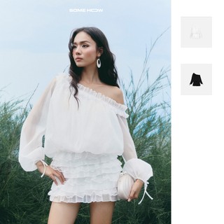 Đầm Ngắn Flowy Layers, Chất Vải Vải Tơ Nến Thoải mái ,WDN128, SOME HOW STORE
