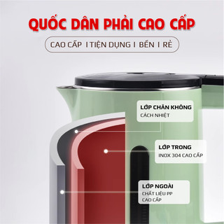 Bình Đun Siêu Tốc OSAKA KT-1818 – Dung Tích 1.8L, Công Suất 1500W, Inox 304, 3 Lớp Cách Nhiệt