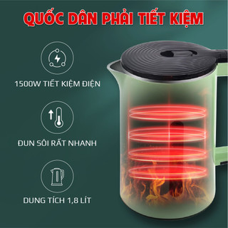 Bình Đun Siêu Tốc OSAKA KT-1818 – Dung Tích 1.8L, Công Suất 1500W, Inox 304, 3 Lớp Cách Nhiệt