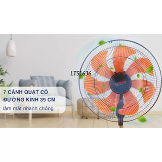 Quạt Lửng LTS1631 SENKO Chính Hãng, Công Suất 65W, Quạt Điện Cây Đứng Lỡ 7 cánh, 3 Mức Tốc Độ Gió