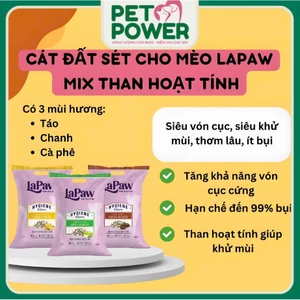 Cát vệ sinh cho mèo LaPaw than hoạt tính [8L-15L]